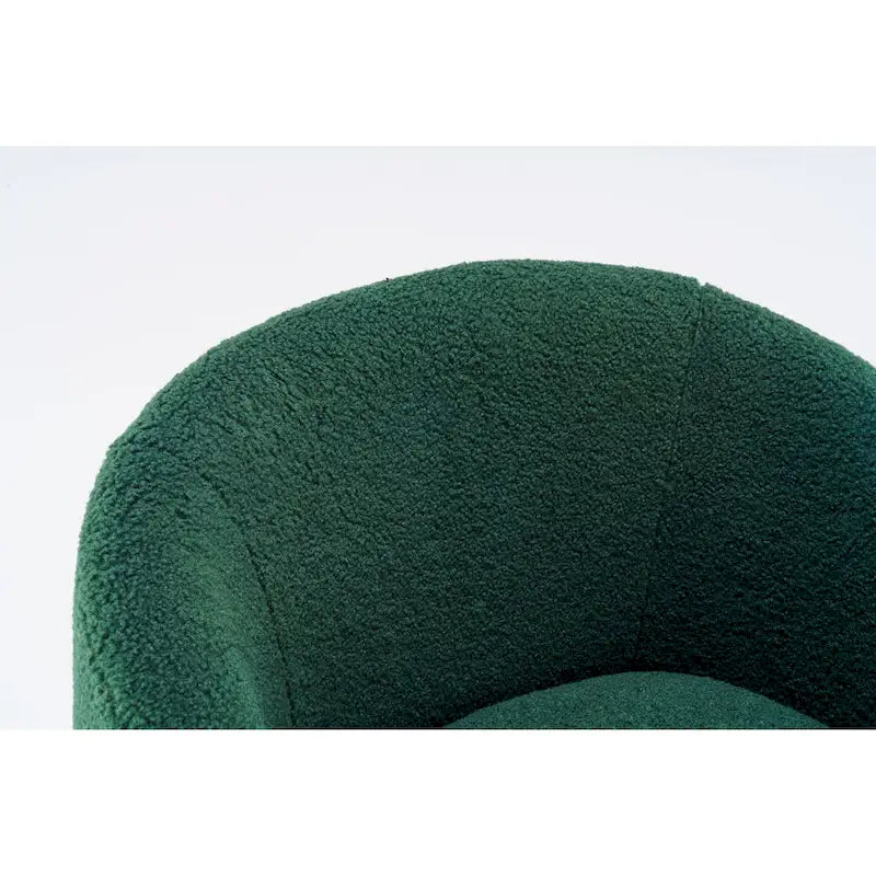 Fauteuil pivotant en tissu chenille