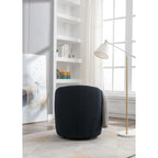 Fauteuil pivotant en tissu chenille