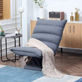 Chaise de sol pivotante réglable avec support dorsal – Siège rembourré en microfibre