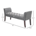 Banc rembourré avec coussin capitonné