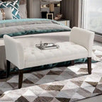 Banc rembourré avec coussin capitonné