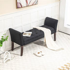 Banc rembourré avec coussin capitonné