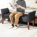 Banc rembourré avec coussin capitonné