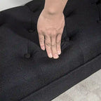 Banc rembourré avec coussin capitonné