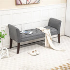 Banc rembourré avec coussin capitonné
