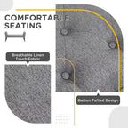 Banc rembourré avec coussin capitonné
