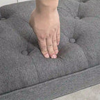 Banc rembourré avec coussin capitonné
