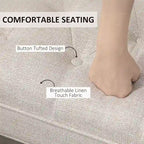 Banc rembourré avec coussin capitonné