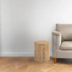 Table d'appoint ronde en bois massif