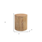 Table d'appoint ronde en bois massif