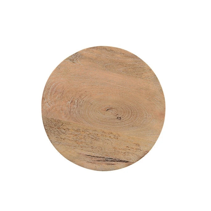 Table d'appoint ronde en bois massif