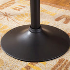 Lot de 2 tabourets de bar pivotants réglables avec assise en similicuir et base en métal