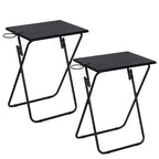 Lot de 2 tables TV pliantes