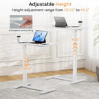 Table de lit à hauteur réglable avec roulettes, bureau mobile pour ordinateur portable pour le chevet et la maison
