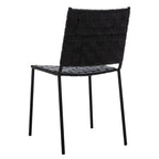 Chaises de salle à manger en cuir tressé, ensemble de 2 – 43,2 cm L x 52,1 cm P x 85,9 cm H