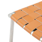Chaises de salle à manger en cuir tressé, ensemble de 2 – 43,2 cm L x 52,1 cm P x 85,9 cm H