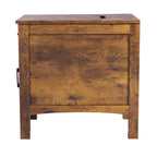 Table d'appoint avec tiroir, porte coulissante et multiprise intégrée
