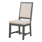 Ensemble de 4 chaises de salle à manger rembourrées incurvées avec pieds en bois massif