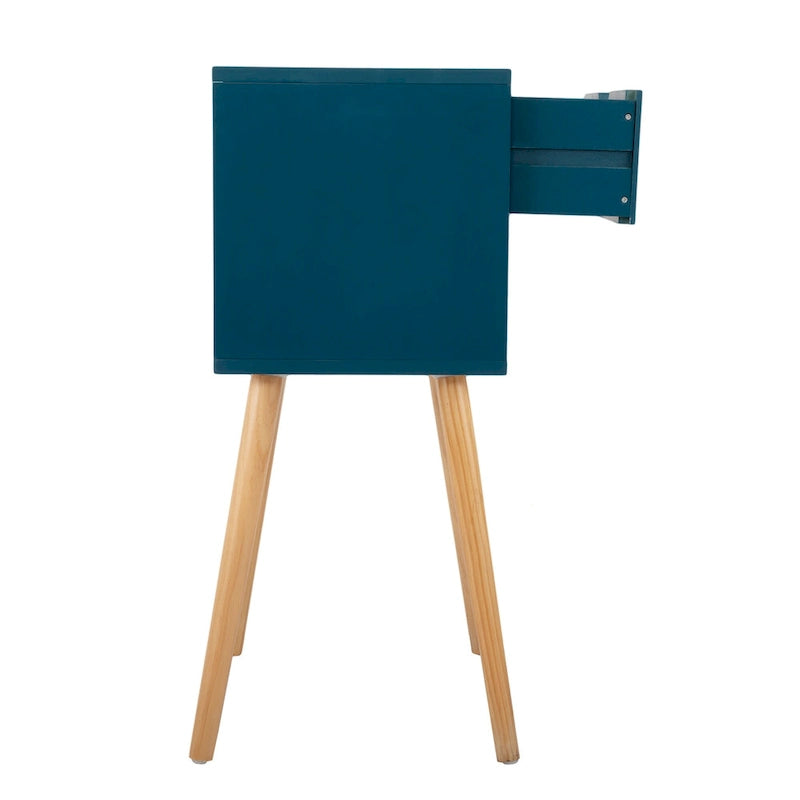 Tables de chevet Mid-Century Modern (lot de 2) avec tiroirs et pieds en bois massif