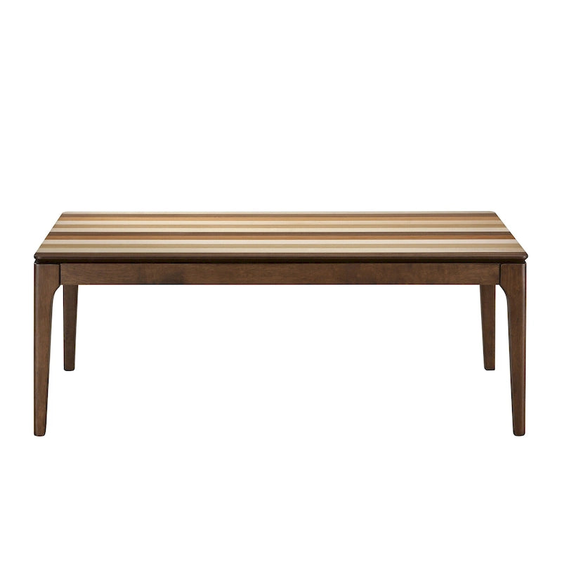 Table basse en bois avec plateau plaqué