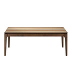 Table basse en bois avec plateau plaqué
