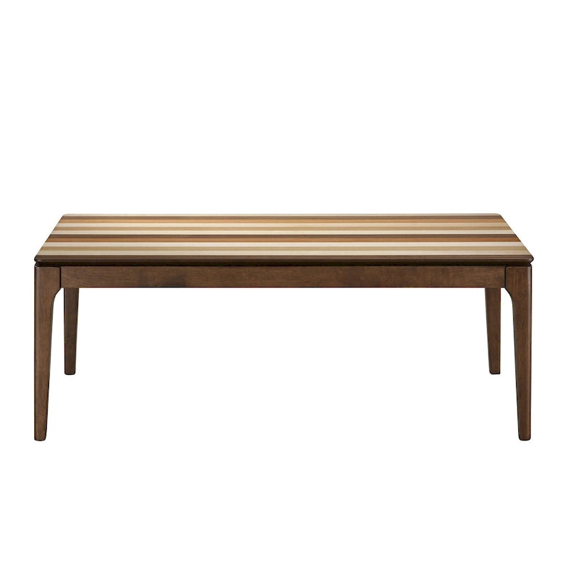Table basse en bois avec plateau plaqué