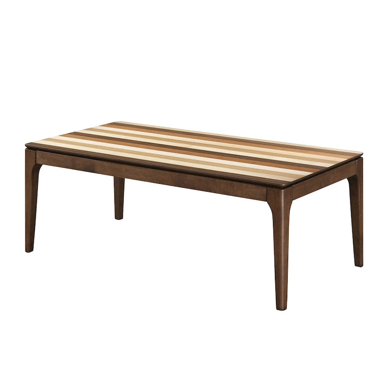 Table basse en bois avec plateau plaqué