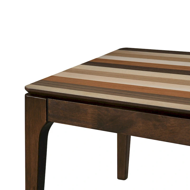 Table basse en bois avec plateau plaqué