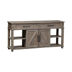 Console en pin rustique avec rangement