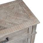Console en pin rustique avec rangement