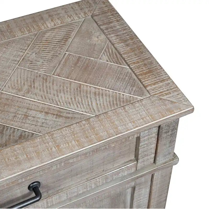 Console en pin rustique avec rangement