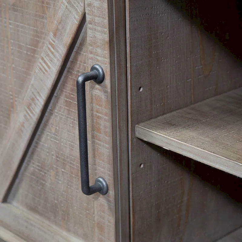 Console en pin rustique avec rangement