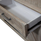Console en pin rustique avec rangement