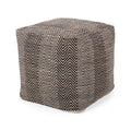 Pouf cube en coton fait main
