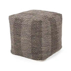 Pouf cube en coton fait main