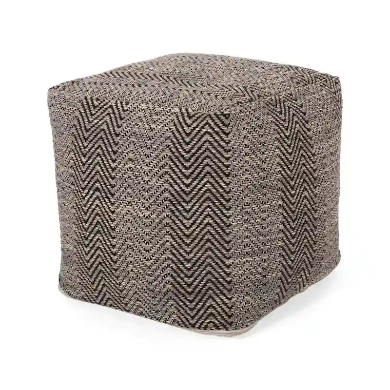 Pouf cube en coton fait main
