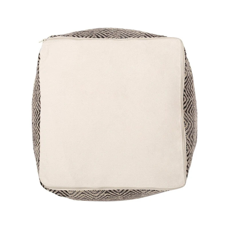Pouf cube en coton fait main