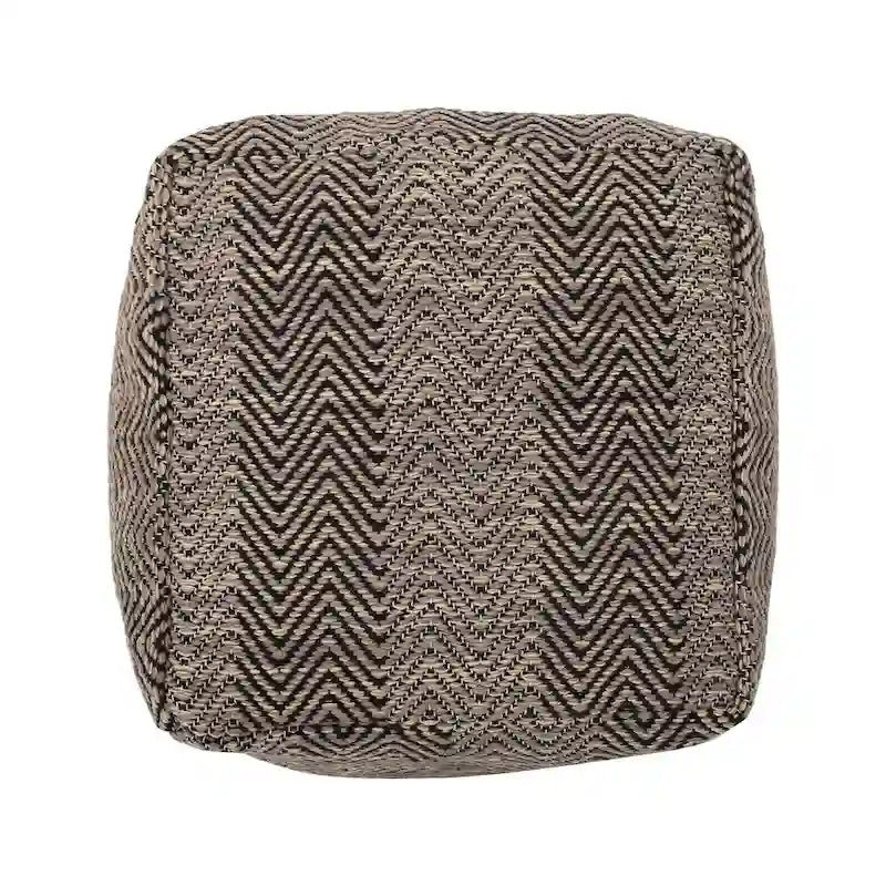 Pouf cube en coton fait main
