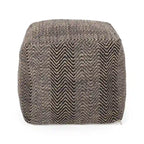 Pouf cube en coton fait main
