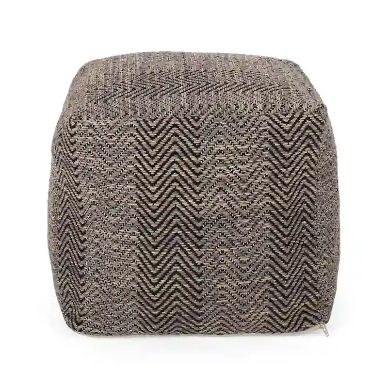 Pouf cube en coton fait main