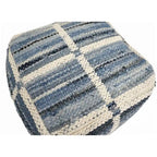 Pouf en Laine et Coton