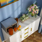 47,2 po (L) x 29,3 po (H) Buffet de rangement avec tiroirs et portes