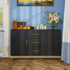 47,2 po (L) x 29,3 po (H) Buffet de rangement avec tiroirs et portes