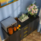 47,2 po (L) x 29,3 po (H) Buffet de rangement avec tiroirs et portes
