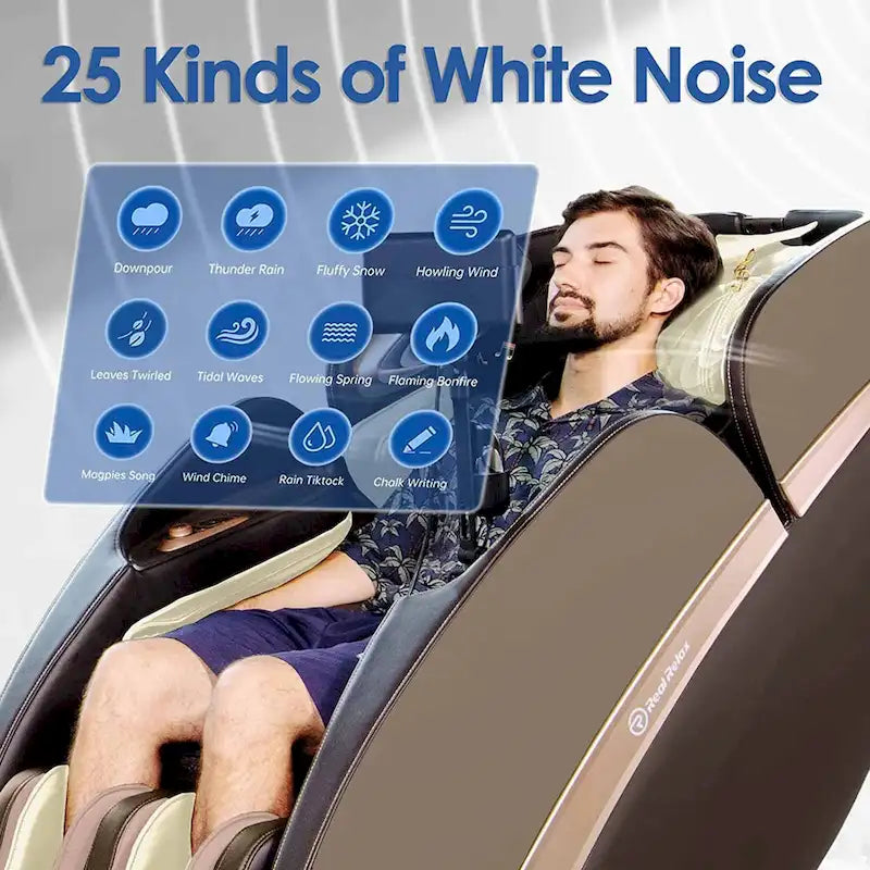 Fauteuil de massage 4D avec soin IA, commande vocale, chargement sans fil et rail SL