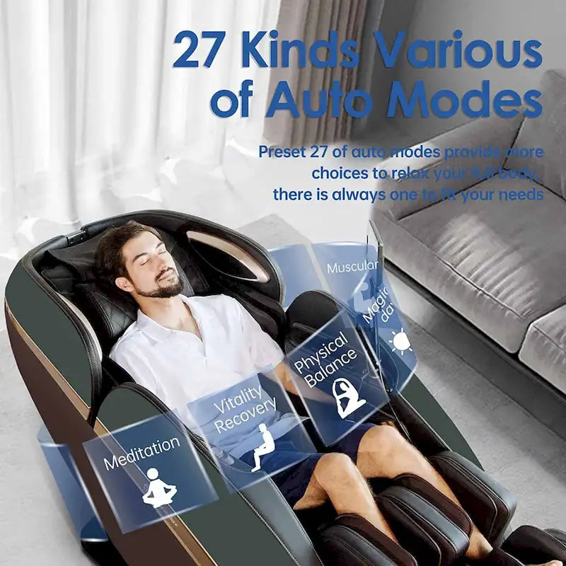 Fauteuil de massage 4D avec soin IA, commande vocale, chargement sans fil et rail SL