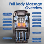Fauteuil de massage 4D avec soin IA, commande vocale, chargement sans fil et rail SL