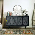 Buffet en bois massif de style Mid-Century Modern