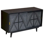 Buffet en bois massif de style Mid-Century Modern
