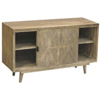 Buffet en bois massif de style Mid-Century Modern
